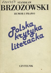 Stanisław Brzozowski, „Humor i prawo”, Czytelnik, Warszawa 1988