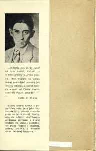 Franz Kafka, „Listy do Mileny”, Wydawnictwo Literackie, Kraków 1959