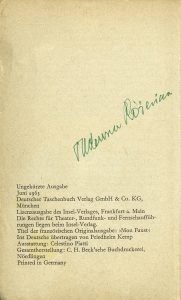 Paul Valery, „Mein Faust”, Deutscher Taschenbuch Verlag, Monachium 1963