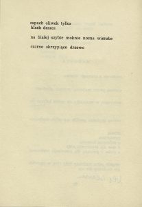 Stanisław Horak, „Jesień zaczyna się w nocy”, Wydawnictwo Literackie, Kraków 1961