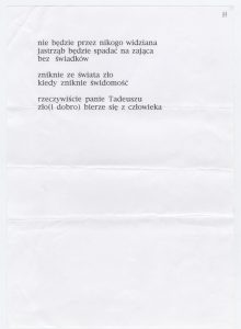 List Czesława Miłosza do Tadeusza Różewicza i dwa wiersze – polemiki: Różewicz i Natura, rękopis i wydruki z odręcznymi poprawkami