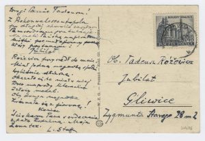 Karta pocztowa Leopolda Staffa