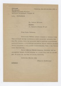List do Tadeusza Różewicza z redakcji „Twórczości” z odmową druku utworów, 10 kwietnia 1954