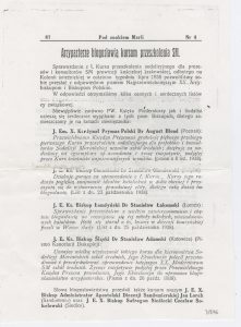 Kserokopia strony z czasopisma młodzieży Sodalicji Mariańskiej „Pod znakiem Marii” (grudzień 1938) z wierszem Tadeusza Różewicza