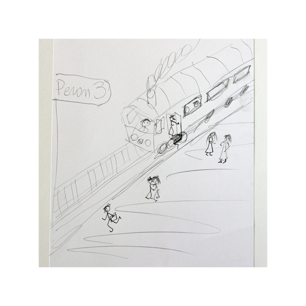 Tomcio, ilustracja do wiersza Dworzec